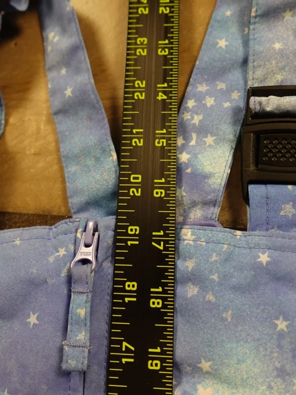Lands' End Squall Iron Knee Snow Bibs Girls 8 Slim Blue Winter Ski Pants